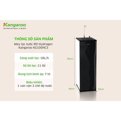 Máy lọc nước Kangaroo Hydrogen KG100HC3