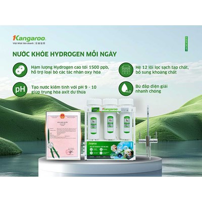Máy lọc nước Kangaroo Hydrogen KGHP12K – 12 Lõi Mới 2025