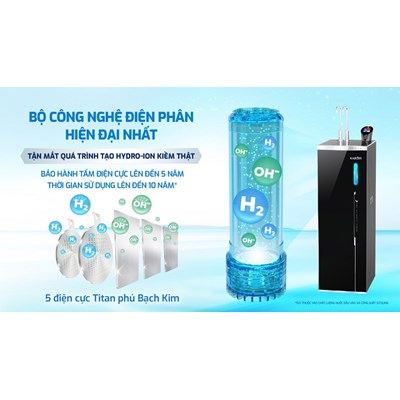 Máy lọc nước nóng lạnh Hydro-ion kiềm Karofi KAE-S86 PRO