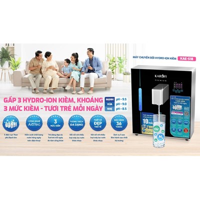Máy chuyển đổi Hydro-ion kiềm Karofi KAE-S18