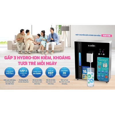 Máy chuyển đổi Hydro-ion kiềm Karofi KAE-S16