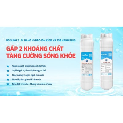Máy Lọc Nước Nóng Lạnh Karofi KAD-L82-12 Lõi Mới 2026