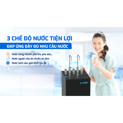 MÁY LỌC NƯỚC NÓNG LẠNH KAROFI KAD-L68 – 11 LÕI LỌC