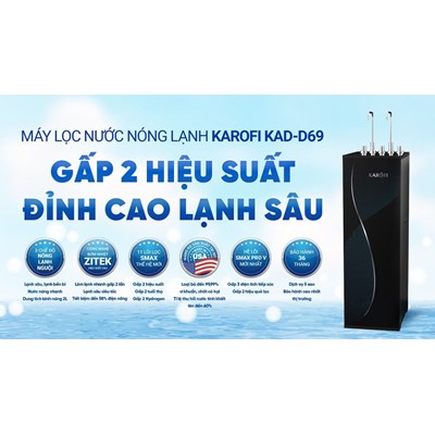 Máy lọc nước nóng lạnh Karofi KAD-D69