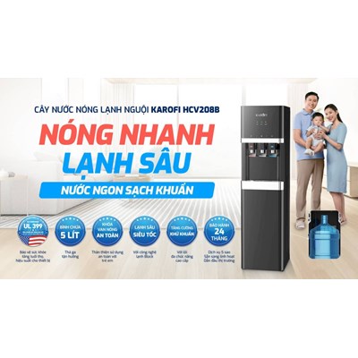 Cây nước nóng lạnh nguội Karofi HCV208B