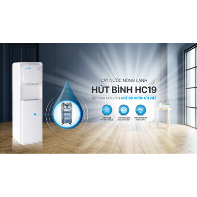 Cây nước nóng lạnh hút bình Karofi HC19