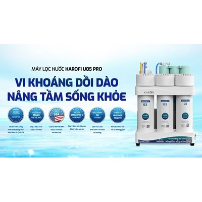 Máy lọc nước Karofi KAQ-U05 Pro - 10 Lõi lắp gầm