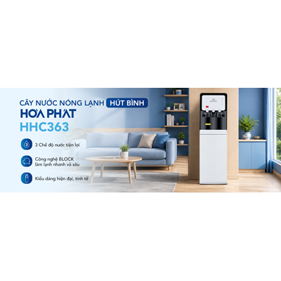 Cây nước nóng lạnh hút bình Hòa Phát HHC363