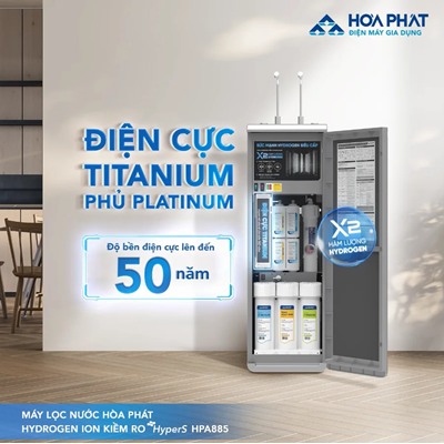 Máy lọc nước nóng lạnh ION Kiềm Hòa Phát HPA 885
