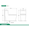 Bồn cầu liền khối EHR-B369