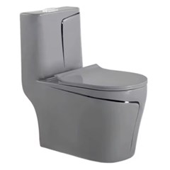 Bồn cầu liền khối xám chỉ vàng EHR-B913